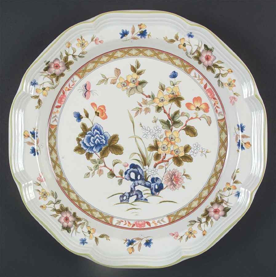 Imari Bouquet 12" Chop Plate (Round Platter) by Mikasa-1