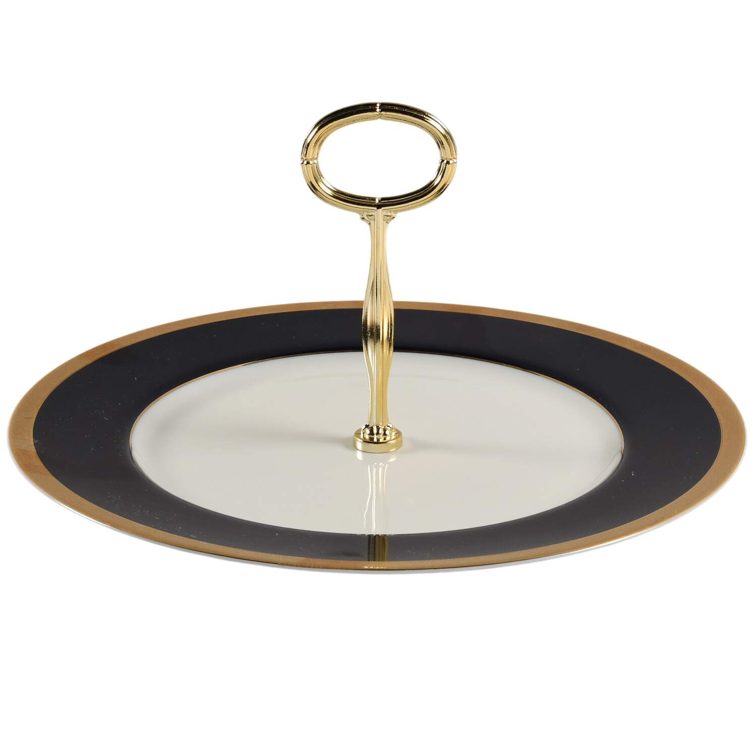 Imperial Blue Round Serving Plate with Center Handle (Dp) Hc by Mikasa-1