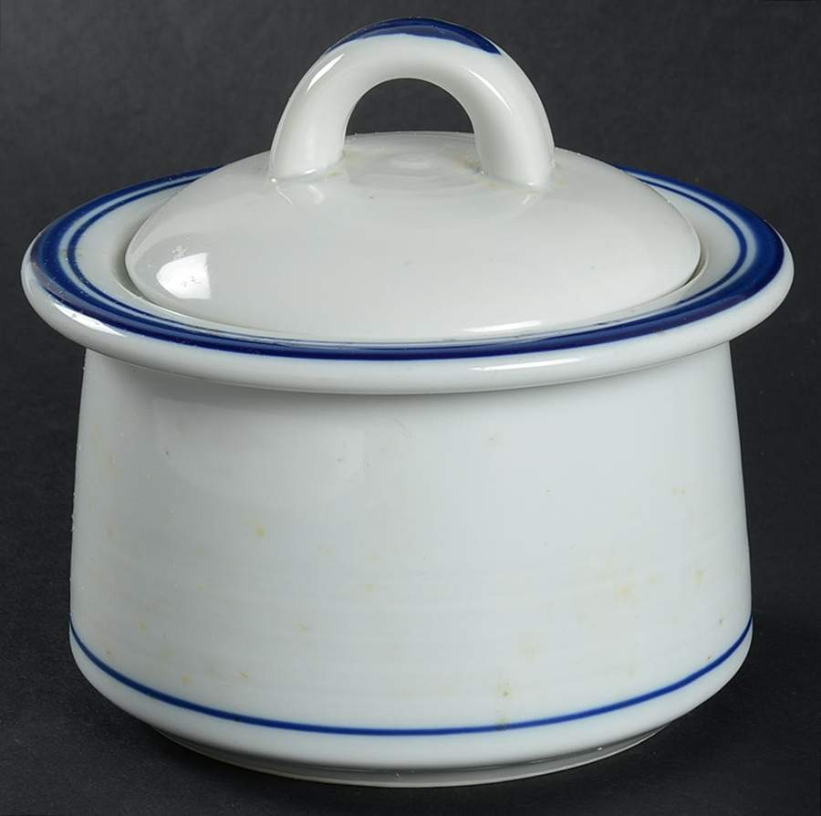 I'M Blue Sugar Bowl & Lid by Mikasa-1