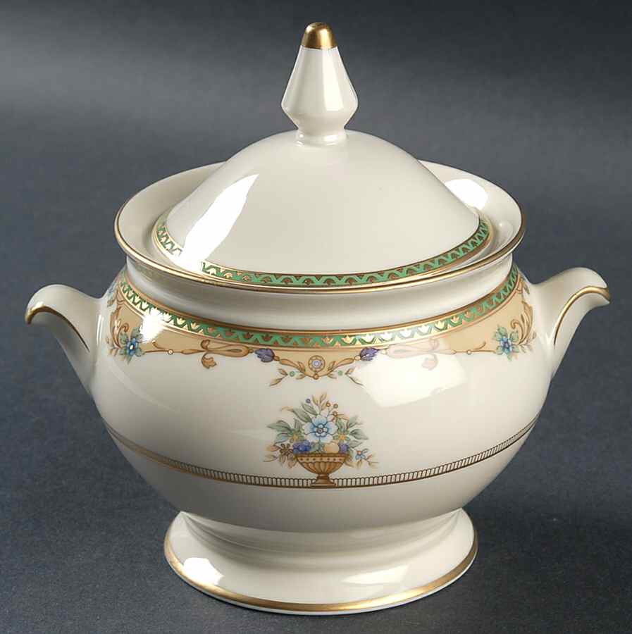 Imperial Bouquet Sugar Bowl & Lid by Mikasa-1