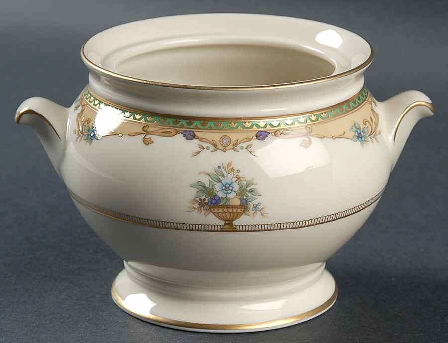 Imperial Bouquet Sugar Bowl No Lid by Mikasa-1