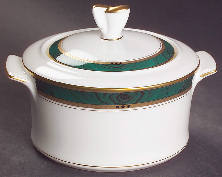 Imperial Emerald Sugar Bowl & Lid by Mikasa-1