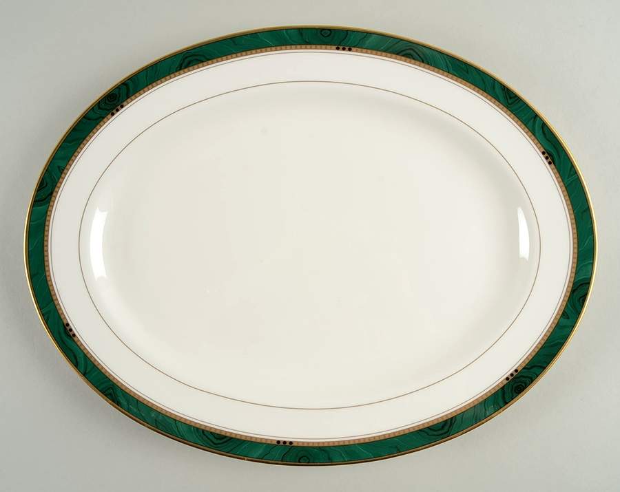 Imperial Emerald 14" Oval Serving Platter by Mikasa-1