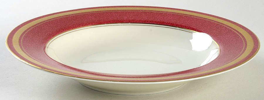Imperial Garnet Rim Soup Bowl by Mikasa-1