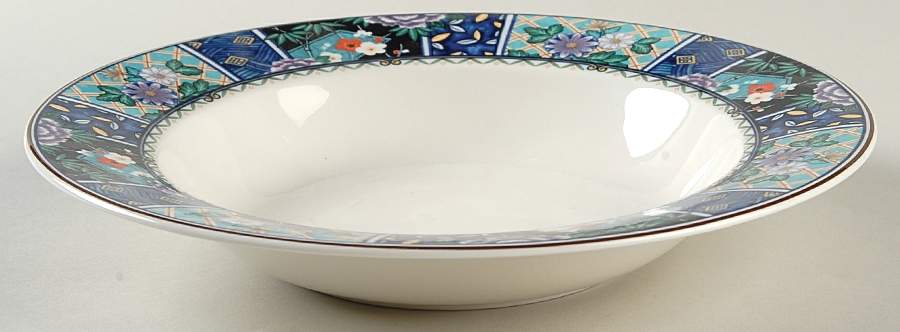 Imperial Garden Large Rim Soup Bowl by Mikasa-1