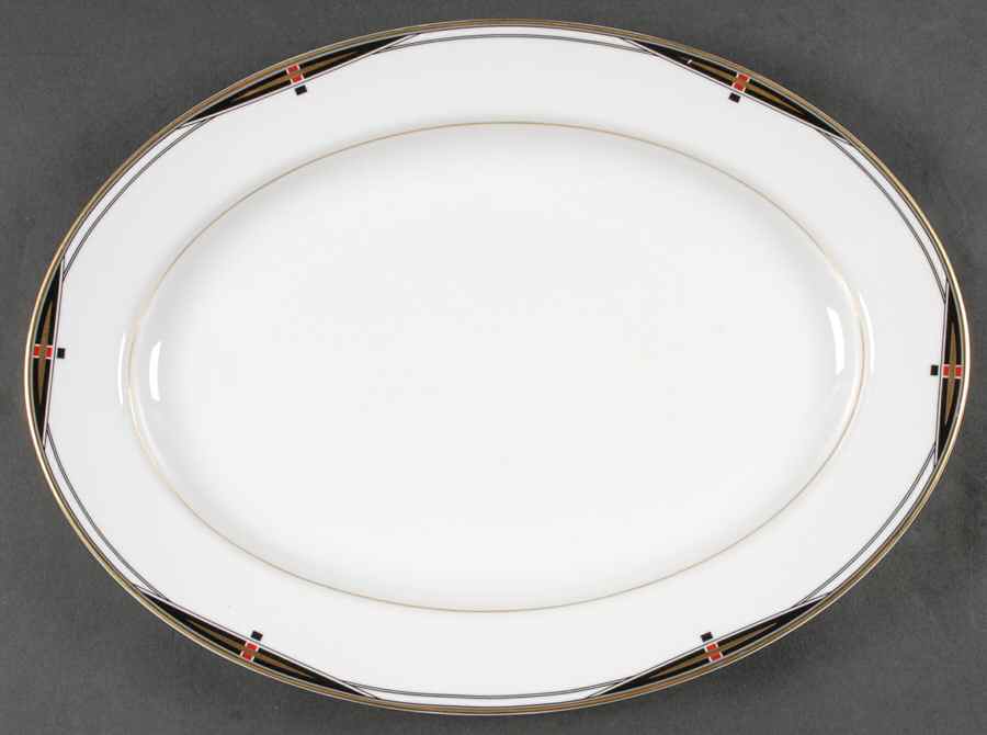 Imperial Hall 14" Oval Serving Platter by Mikasa-1