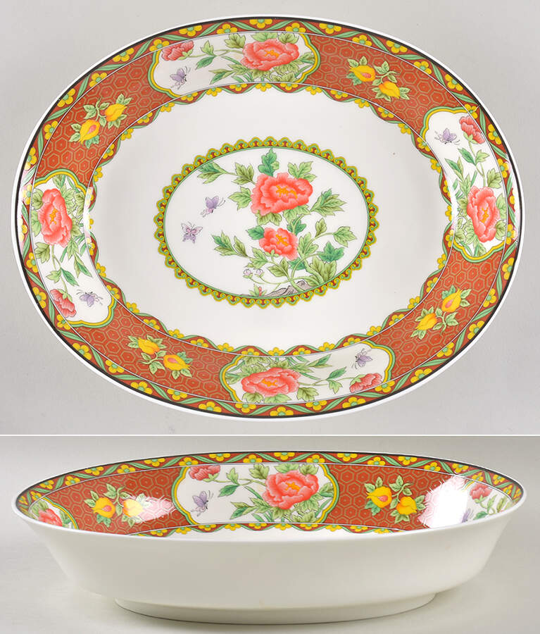 Imperial Palace 10" Oval Vegetable Bowl by Mikasa-1