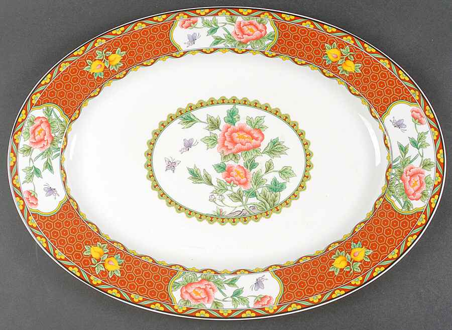 Imperial Palace 17" Oval Serving Platter by Mikasa-1