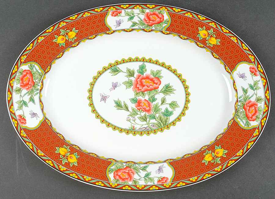 Imperial Palace 15" Oval Serving Platter by Mikasa-1