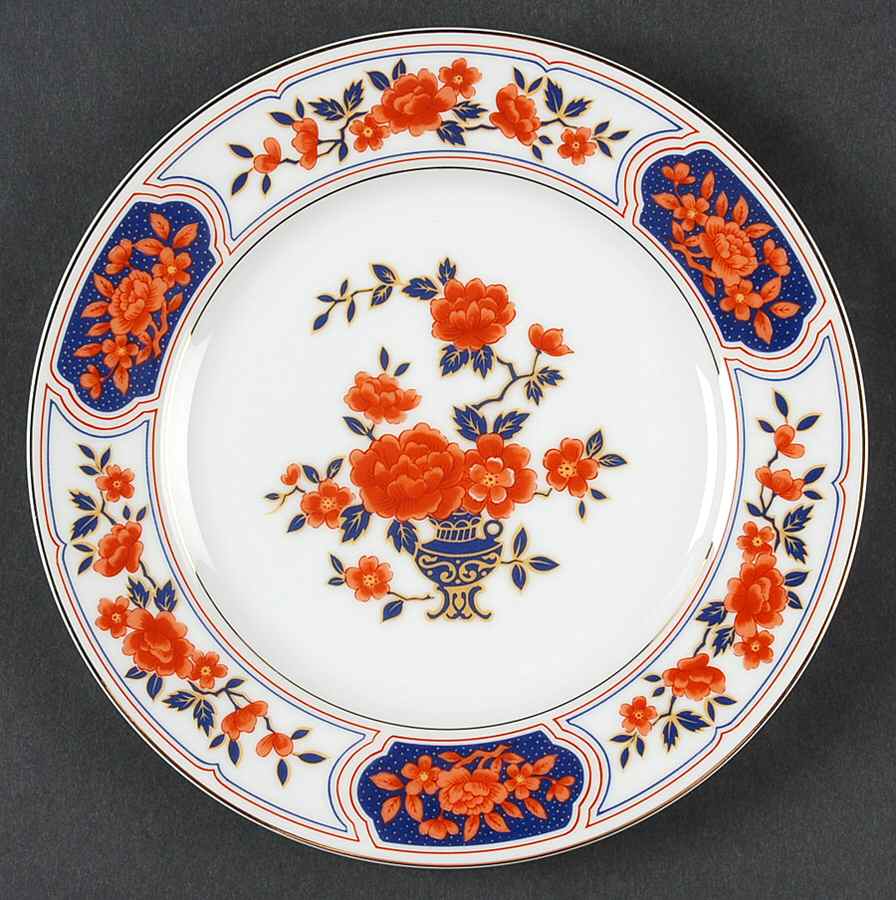 Imperial Peony Salad Plate by Mikasa-1