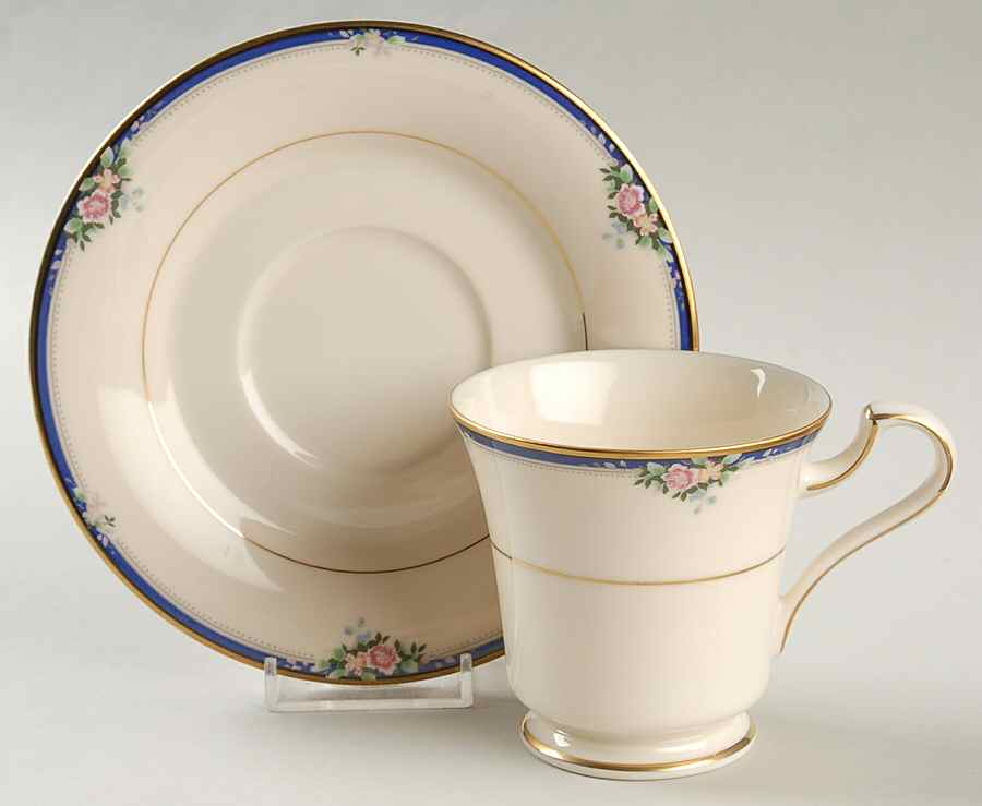 Imperial Rose Footed Cup & Saucer Set by Mikasa-1