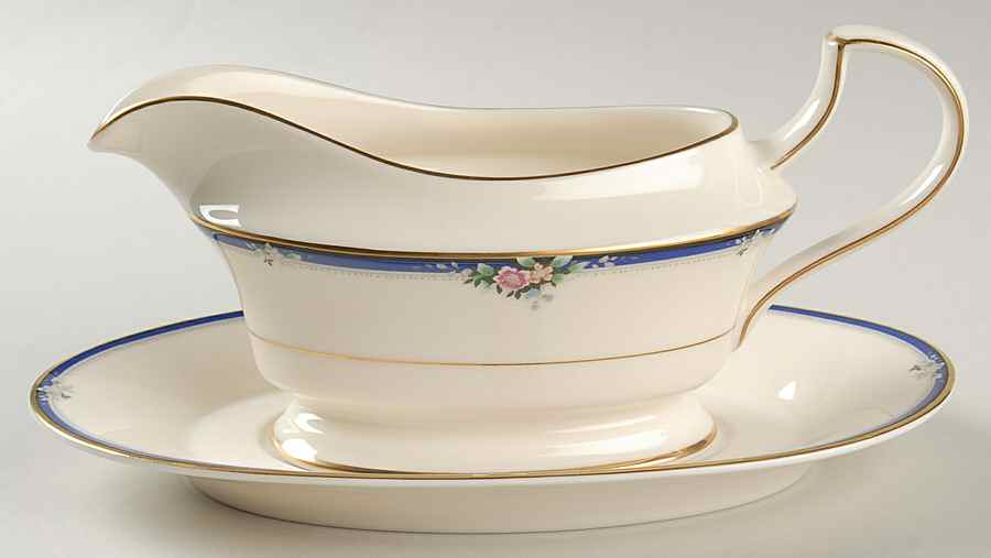 Imperial Rose Gravy Boat & Underplate by Mikasa-1