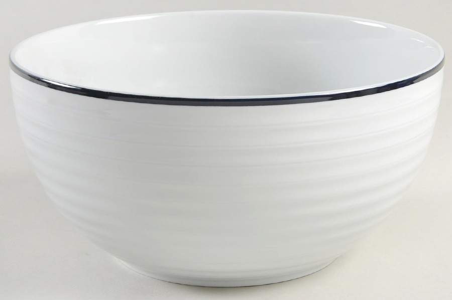 Indigo Circle 8" Round Vegetable Bowl by Mikasa-1