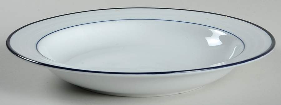 Indigo Circle Large Rim Soup Bowl by Mikasa-1