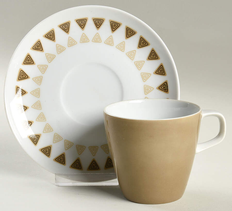 Interlude Flat Cup & Saucer Set by Mikasa-1