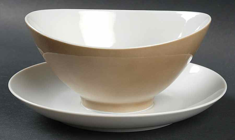 Interlude Gravy Boat with Attached Underplate by Mikasa-1