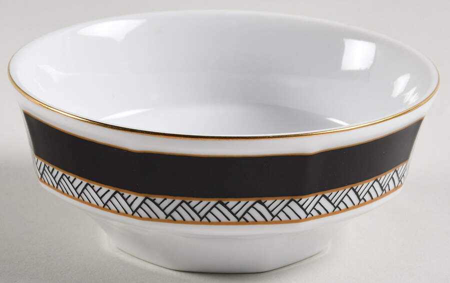 Interlude Black Fruit/Dessert (Sauce) Bowl by Mikasa-1