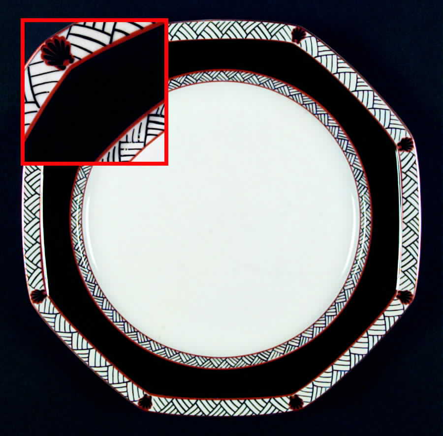 Interlude Black Dinner Plate by Mikasa-1