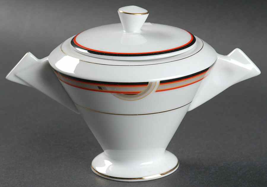 Interplay Sugar Bowl & Lid by Mikasa-1