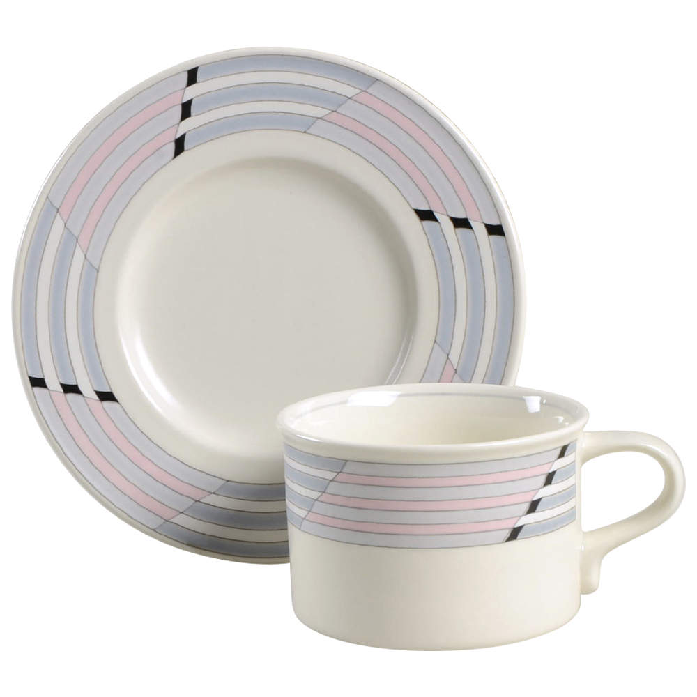 Intermezzo Flat Cup & Saucer Set by Mikasa-1