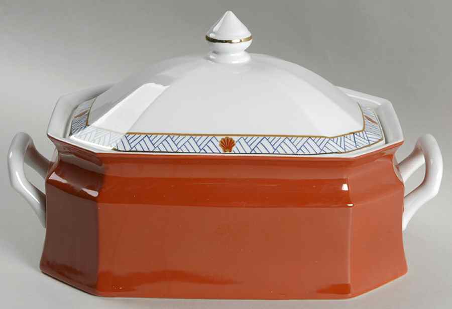 Interlude Terra Cotta 2 Quart Oval Covered Casserole by Mikasa-1