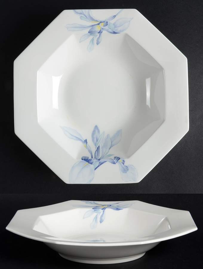 Iris Duet Rim Soup Bowl by Mikasa-1