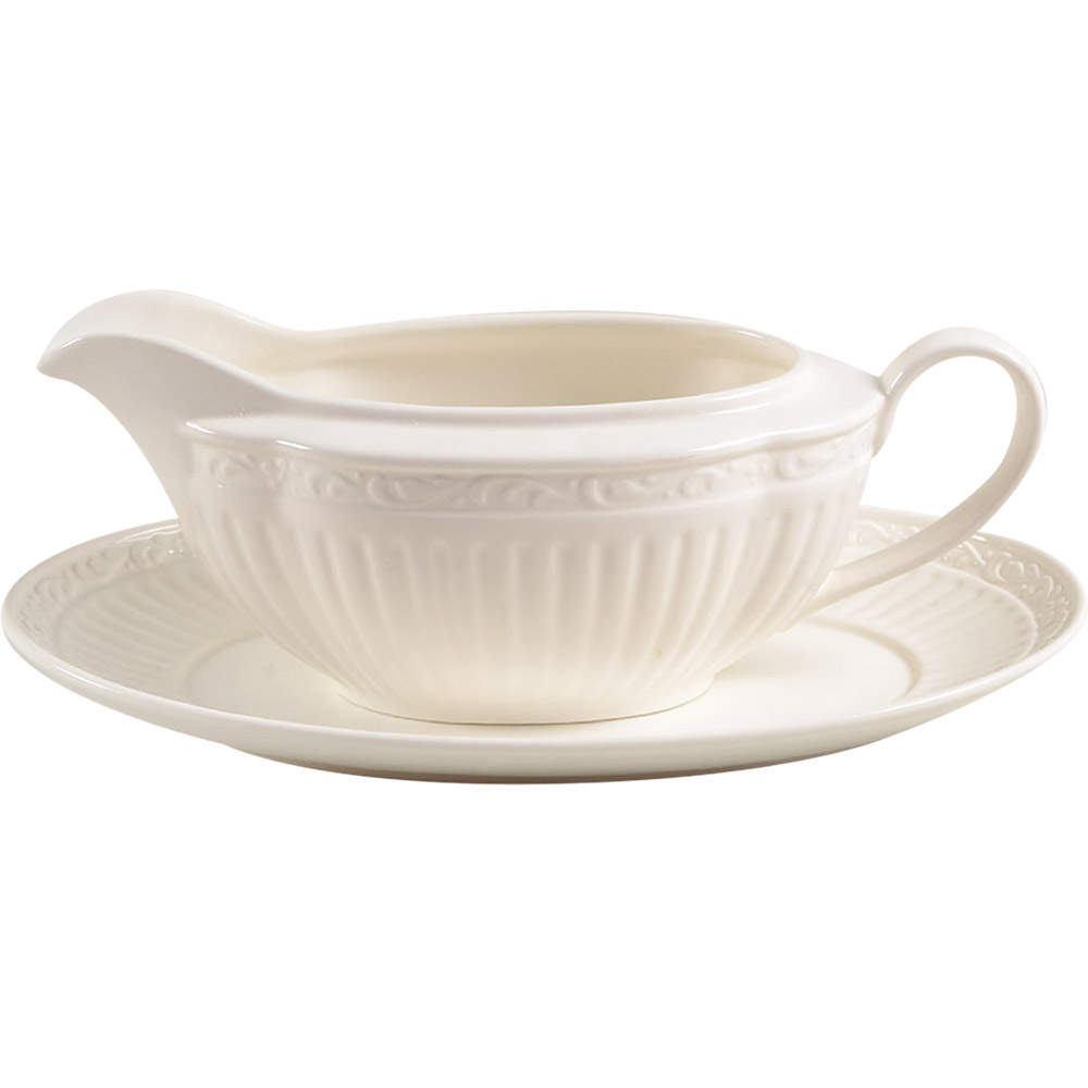 Italian Countryside (Stoneware) Gravy Boat & Underplate by Mikasa-1