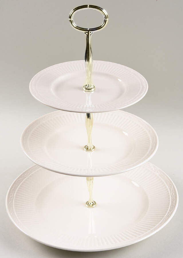 Italian Countryside (Stoneware) 13 7/8"-14 1/4" 3-Tiered Serving Tray(DP,SP,BB) HC by Mikasa-1