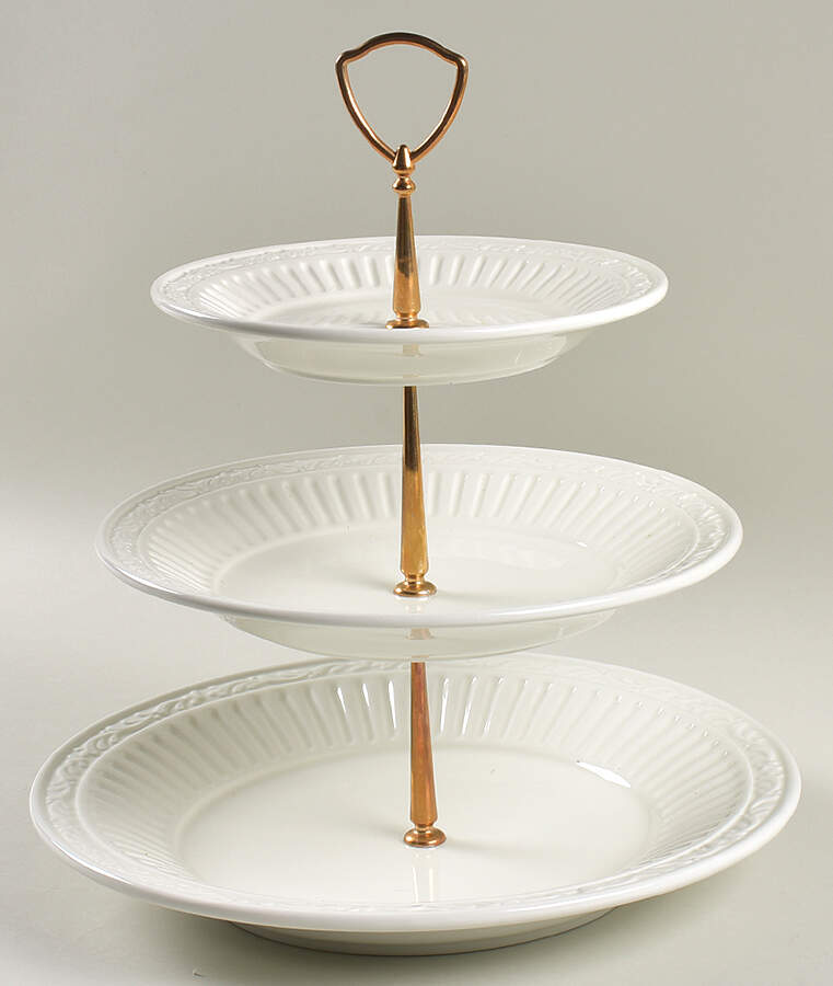 Italian Countryside (Stoneware) 3 Tier Dessert Server by Mikasa-1