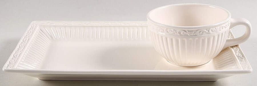 Italian Countryside (Stoneware) Snack Plate & Cup Set by Mikasa-1