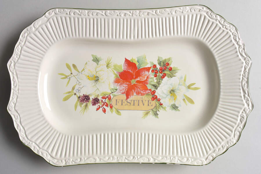 Italian Countryside (Stoneware) 14" Oblong Serving Platter by Mikasa-1