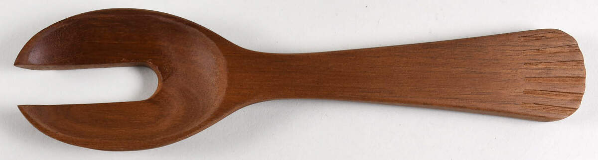 Italian Countryside (Stoneware) Solid Wood Salad Serving Fork by Mikasa-1