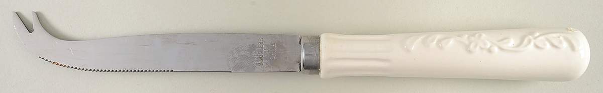 Italian Countryside (Stoneware) Cheese Knife with Stainless Blade by Mikasa-1