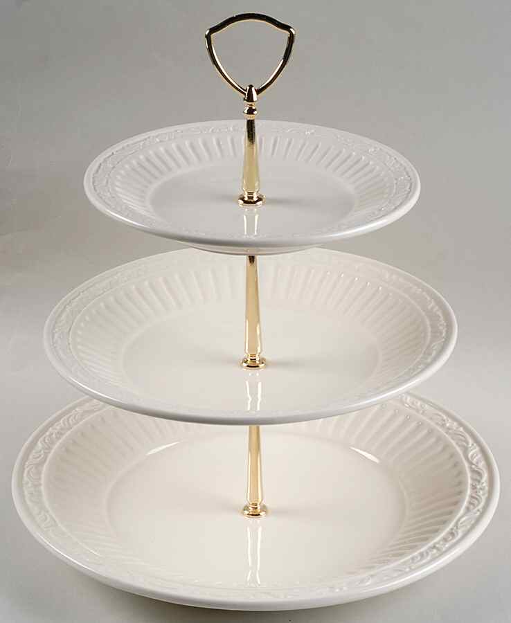 Italian Countryside (Stoneware) 3-Tiered Serving Tray (DP, SP, BB) by Mikasa-1