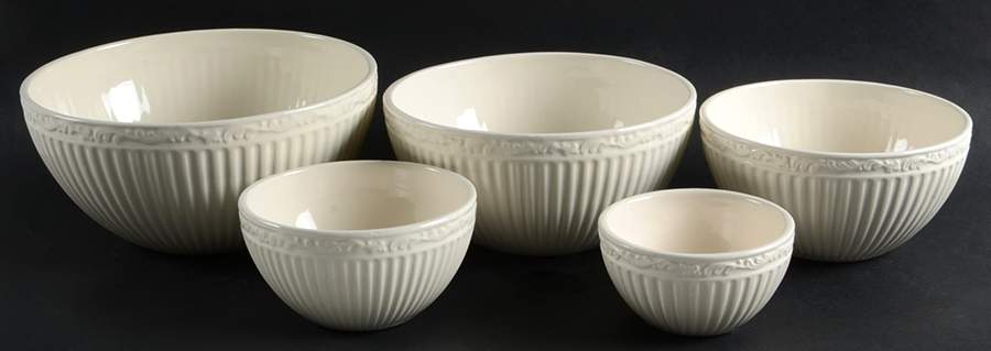 Italian Countryside (Stoneware) (Set of 5) Stacking Bowls (4" 5" 6" 7" 8") by Mikasa-1