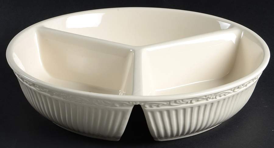 Italian Countryside (Stoneware) 3-Part Round Divided Server by Mikasa-1
