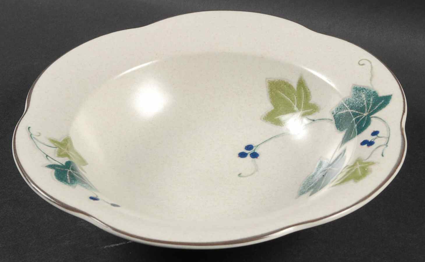 Ivy Path Rim Soup Bowl by Mikasa-1