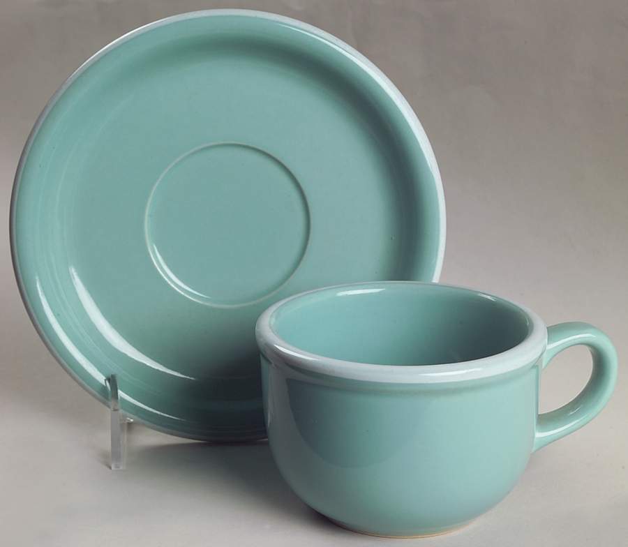 Jade Chiffon Flat Cup & Saucer Set by Mikasa-1