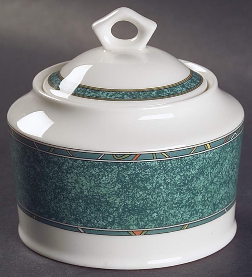 Jade (HK802, Ultima plus) Sugar Bowl & Lid by Mikasa-1