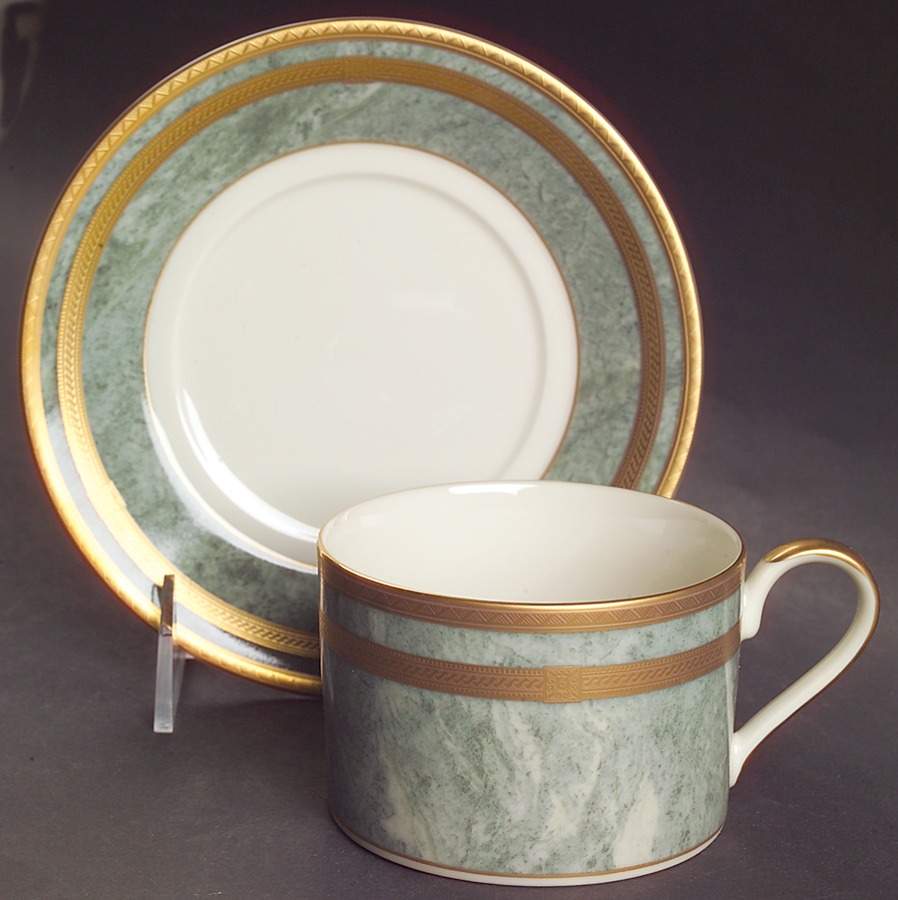 Jade Florentine Flat Cup & Saucer Set by Mikasa-1