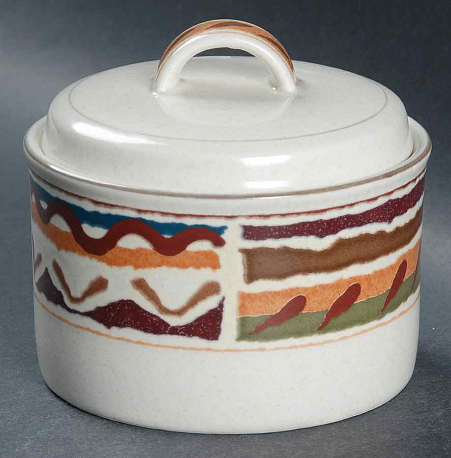 Jamboree Sugar Bowl & Lid by Mikasa-1