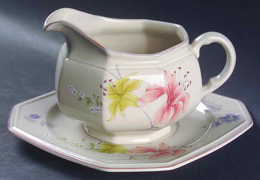 Janette Gravy Boat & Underplate by Mikasa-1
