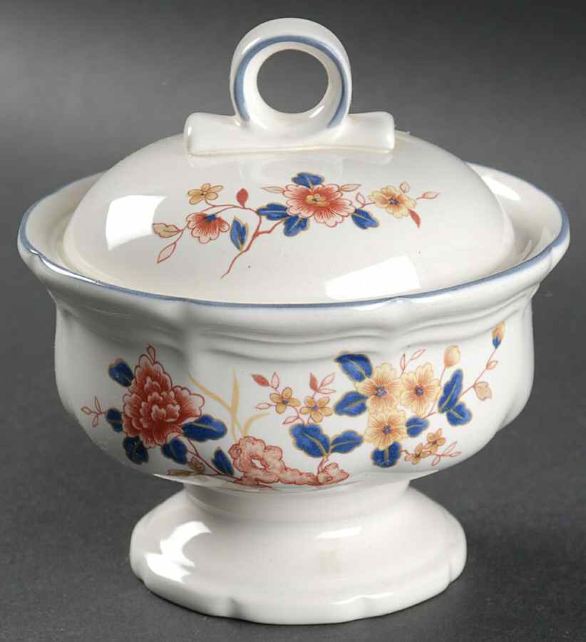 Japonica Sugar Bowl & Lid by Mikasa-1