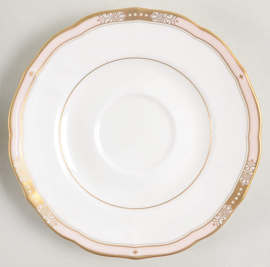 Jeweltone Peach Saucer by Mikasa-1