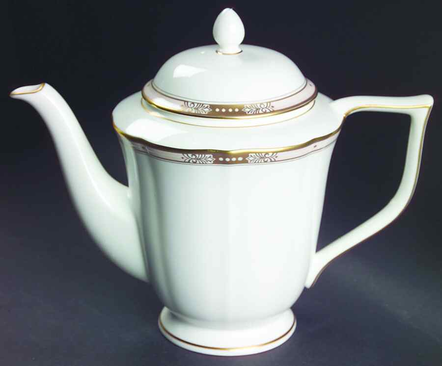 Jeweltone Peach Coffee Pot & Lid by Mikasa-1