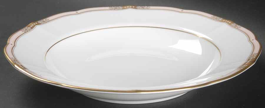 Jeweltone Peach Large Rim Soup Bowl by Mikasa-1