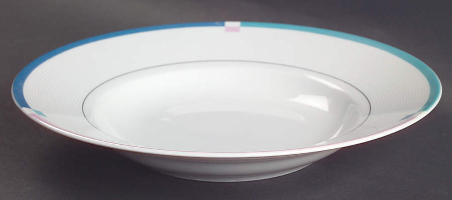 Jet Set Large Rim Soup Bowl by Mikasa-1
