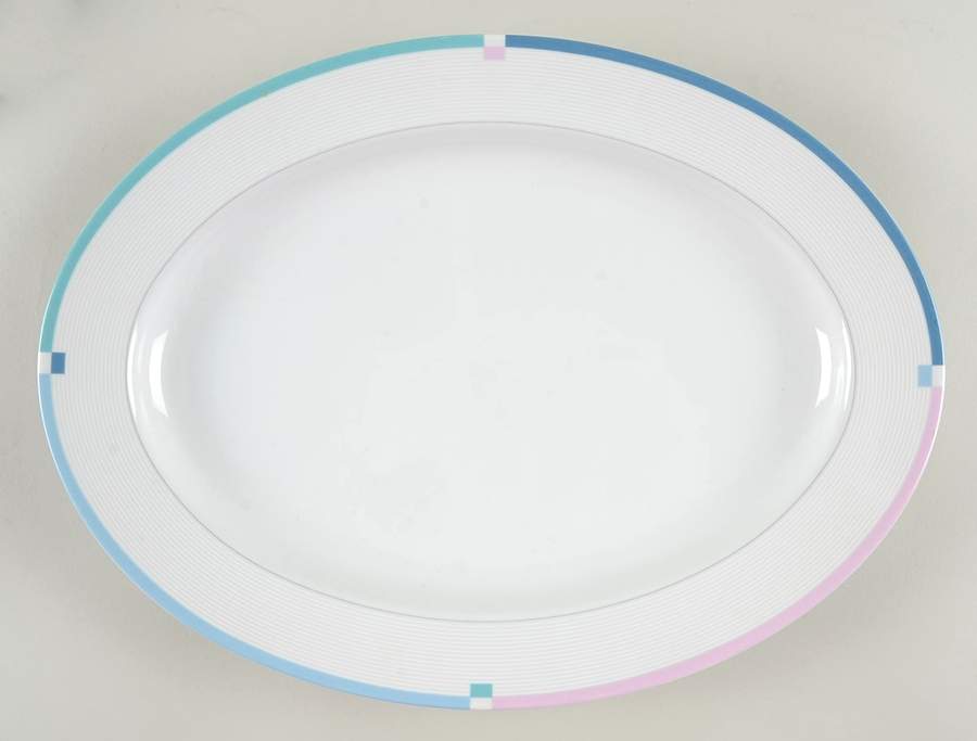 Jet Set 14" Oval Serving Platter by Mikasa-1