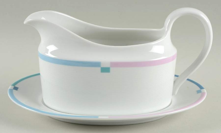 Jet Set Gravy Boat & Underplate by Mikasa-1