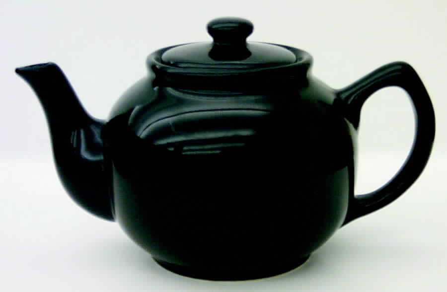 Jet Black Teapot & Lid by Mikasa-1
